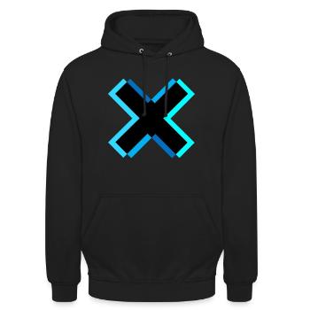 Urban Up - Unisex Hoodie - black - Front - Alina (178cm) & Michal (187cm)