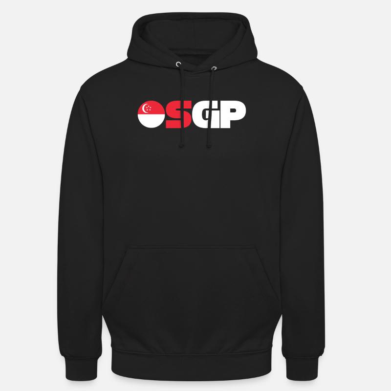 Singapur - Unisex Hoodie - Schwarz
