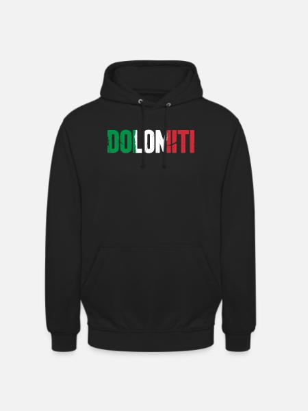 Dolomiti Italien - Unisex Hoodie - Schwarz