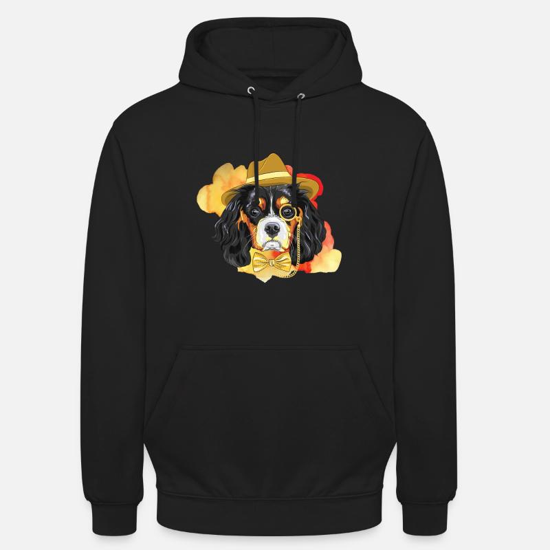 Chien design original - Sweat-shirt à capuche unisexe - noir