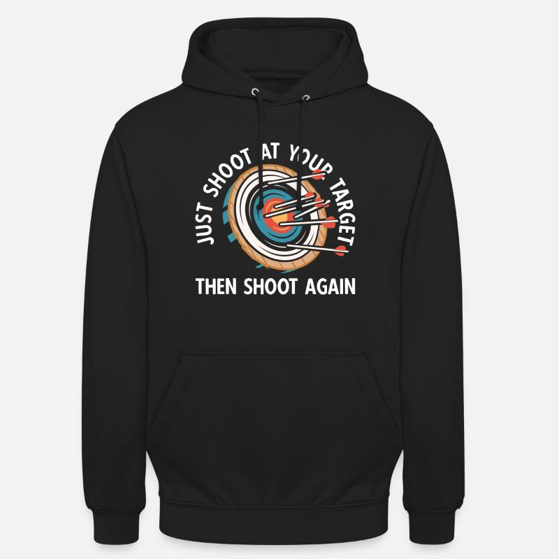 Bogenschießen Archery - Unisex Hoodie - Schwarz