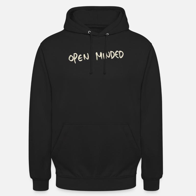 Open minded - Unisex Hoodie - Schwarz