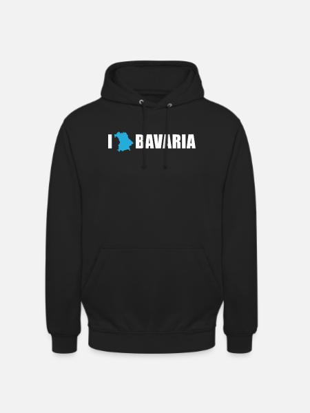 I love Bavaria Bayern - Unisex Hoodie - black