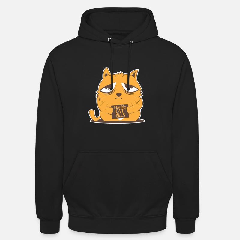 Facture de chats - Sweat-shirt à capuche unisexe - noir