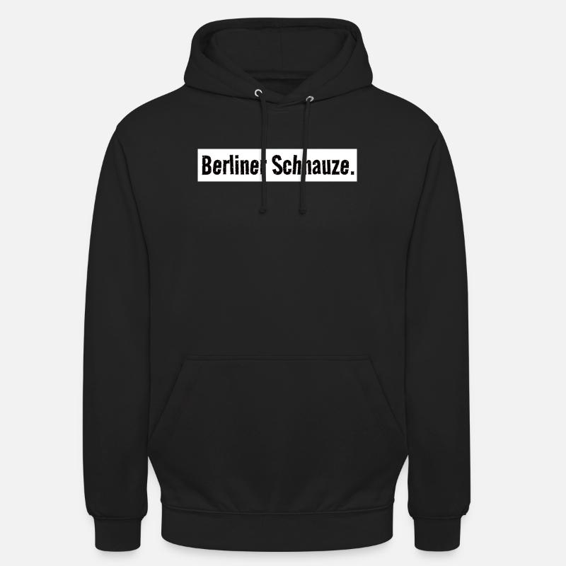 Camicia con muso di Berlino Capitello semplice - Felpa con cappuccio unisex - nero