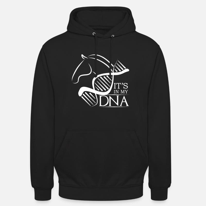 L'équitation est dans mon ADN - Sweat-shirt à capuche unisexe - noir