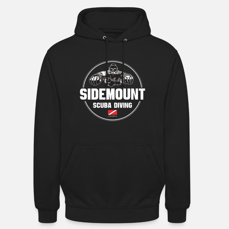 Sidemount Diver Cadeau Plongée - Sweat-shirt à capuche unisexe - noir