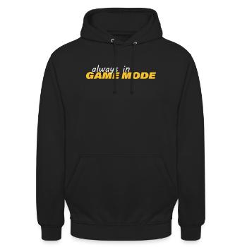 ALWAYS IN GAME MODE - Unisex Hoodie - Schwarz - Vorne - Alina (178cm) & Michal (187cm)