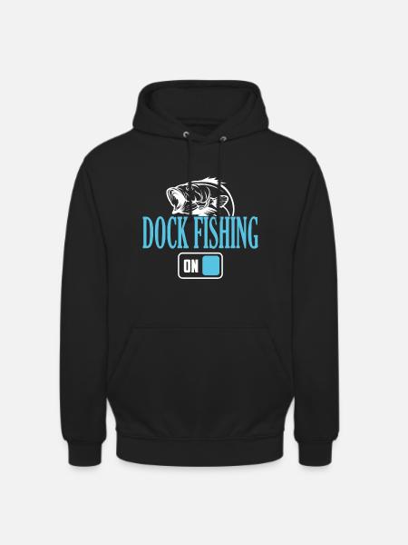 Fisherman Dock Angelmodus Ein - Unisex Hoodie - Schwarz