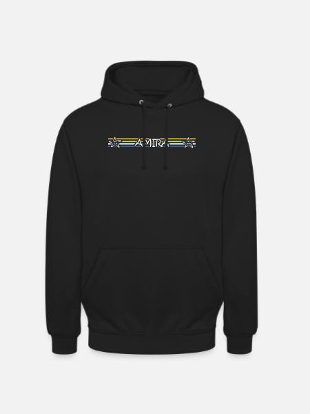 AMIRA Farbstripes Sternenband - Unisex Hoodie - Schwarz
