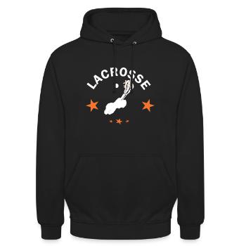 Lacrosse - Sweat-shirt à capuche unisexe - noir - Devant - Alina (178cm) & Michal (187cm)