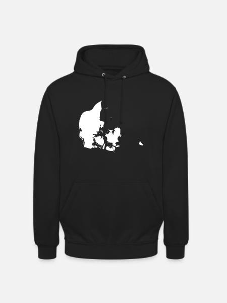 Denmark map flag - Unisex Hoodie - black