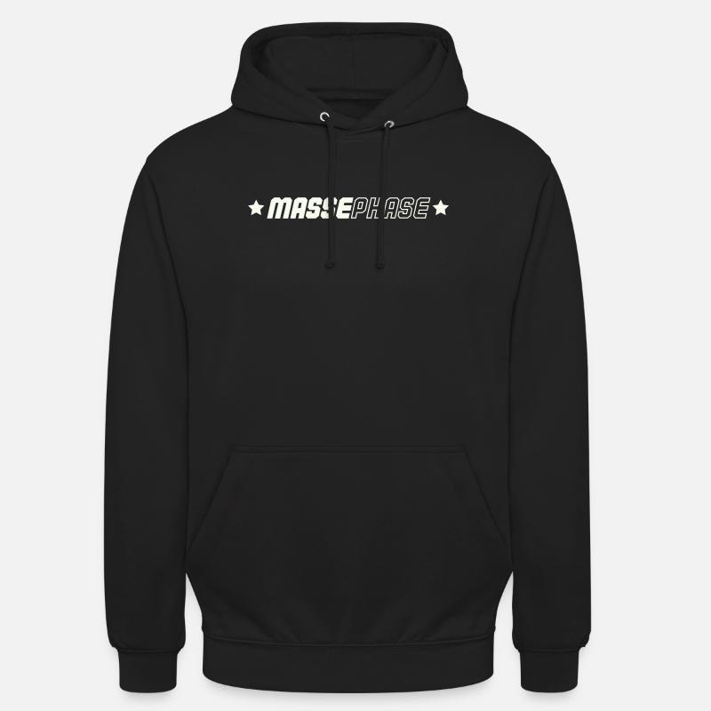 Phase de masse - Sweat-shirt à capuche unisexe - noir