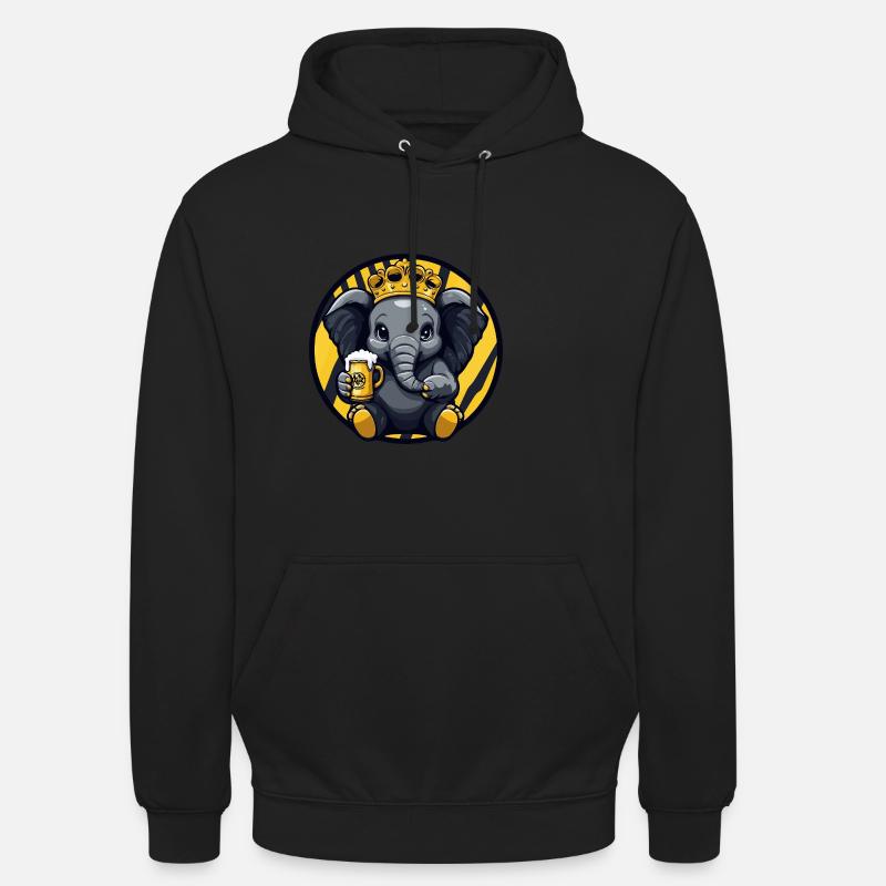 Bière d’éléphant - Sweat-shirt à capuche unisexe - noir