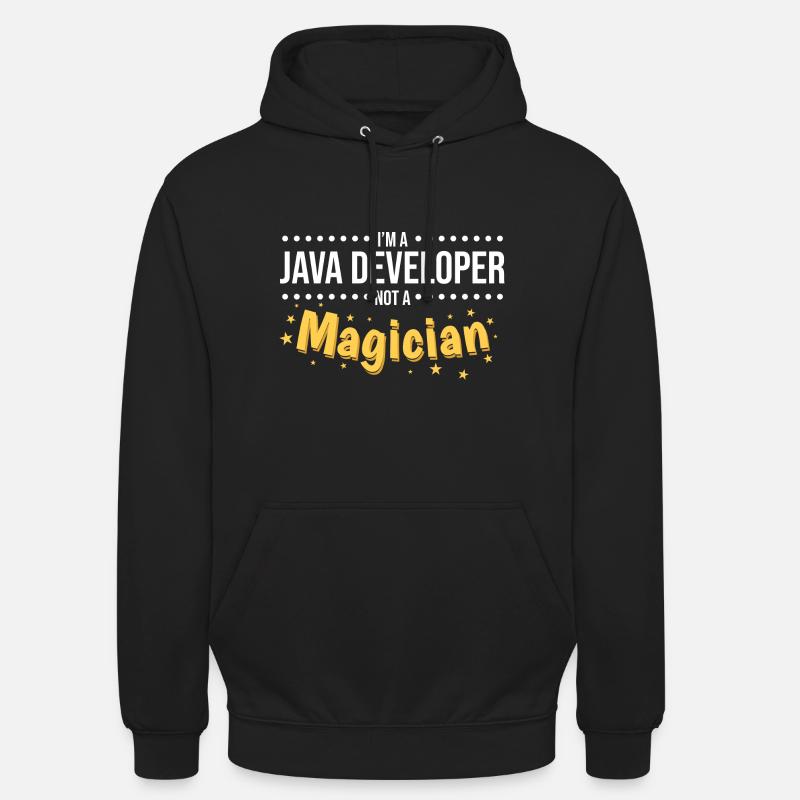 Java Developer - Sweat-shirt à capuche unisexe - noir