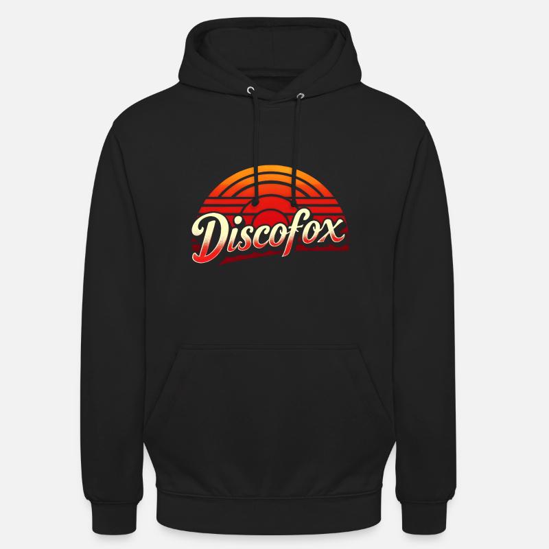 Discofox - Sweat-shirt à capuche unisexe - noir