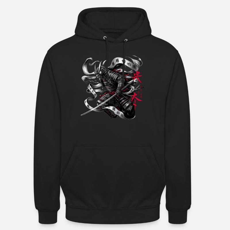 Japanese Ninja Samurai Warrior - Unisex Hoodie - black