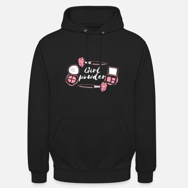 Mädchen Make-up - Unisex Hoodie - Schwarz