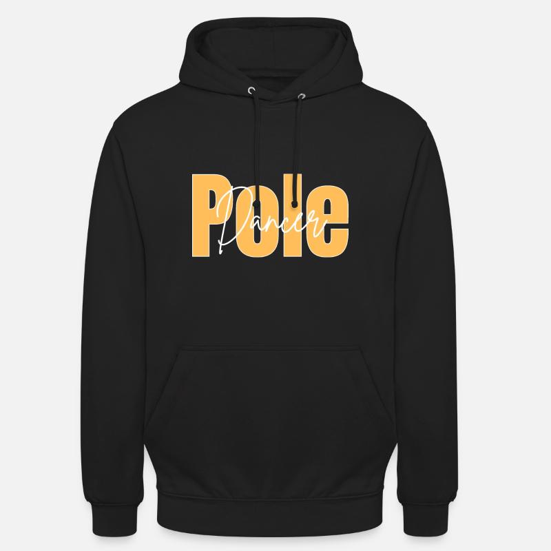 Texte de la pole dancer - Sweat-shirt à capuche unisexe - noir