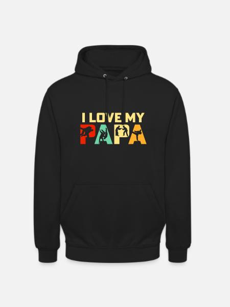 I love my Papa Judo - Unisex Hoodie - black