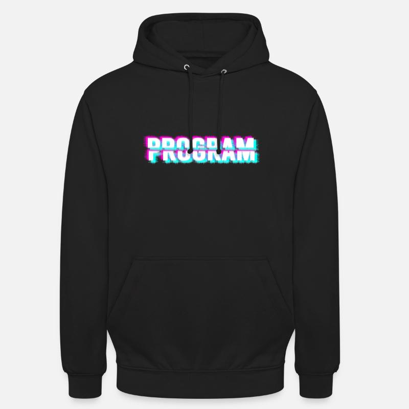 Computerprogramm (weiß) - Unisex Hoodie - Schwarz