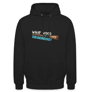What Wood Didgeridoo? - Unisex Hoodie - Schwarz - Vorne - Alina (178cm) & Michal (187cm)