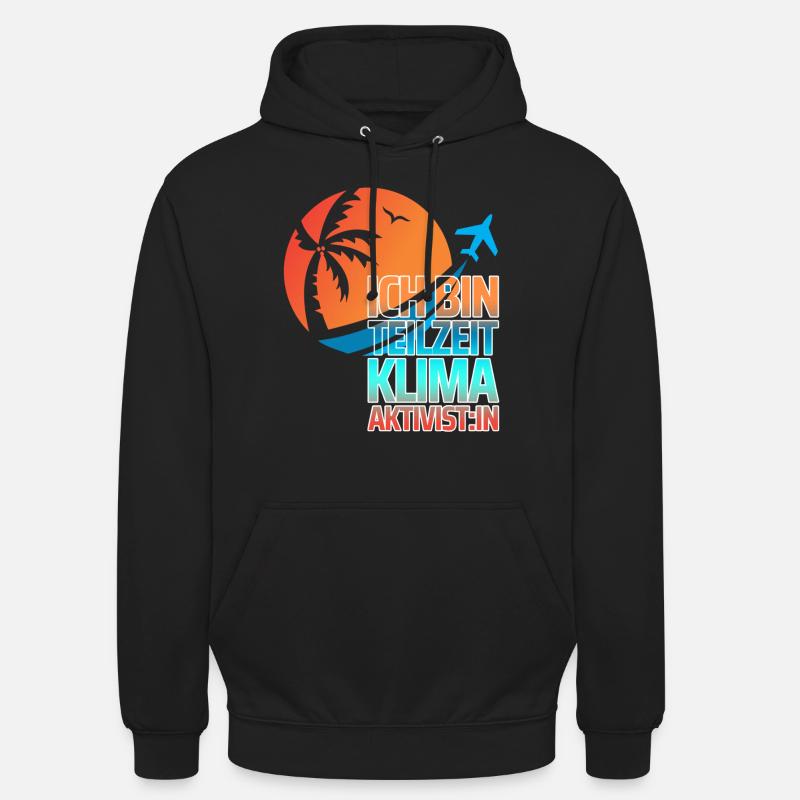 Teilzeit-Kima-Aktivist:in - Unisex Hoodie - Schwarz