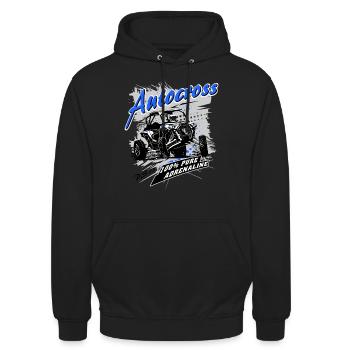 Autocross - Buggy - 4x4 - Offroad - Unisex Hoodie - black - Front - Alina (178cm) & Michal (187cm)