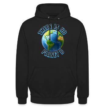 No Planet B - Unisex Hoodie - black - Front - Alina (178cm) & Michal (187cm)