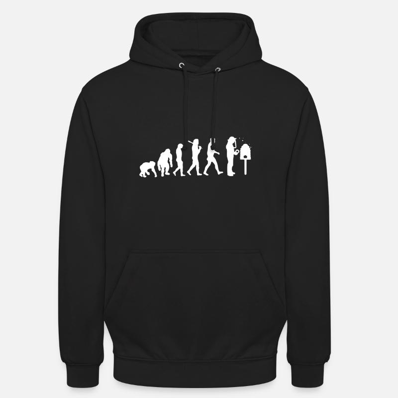 Evolution beekeeper gift shirt - Unisex Hoodie - black