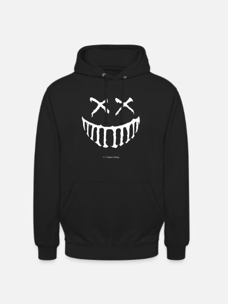 Creepy Smile White - Unisex Hoodie - black