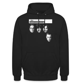 The Big Bang Theory Clever Heads Team - Unisex Hoodie - black - Front - Alina (178cm) & Michal (187cm)