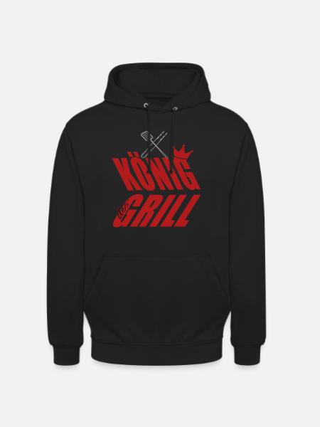 King at the Grill Grill Cutlery - Unisex Hoodie - black