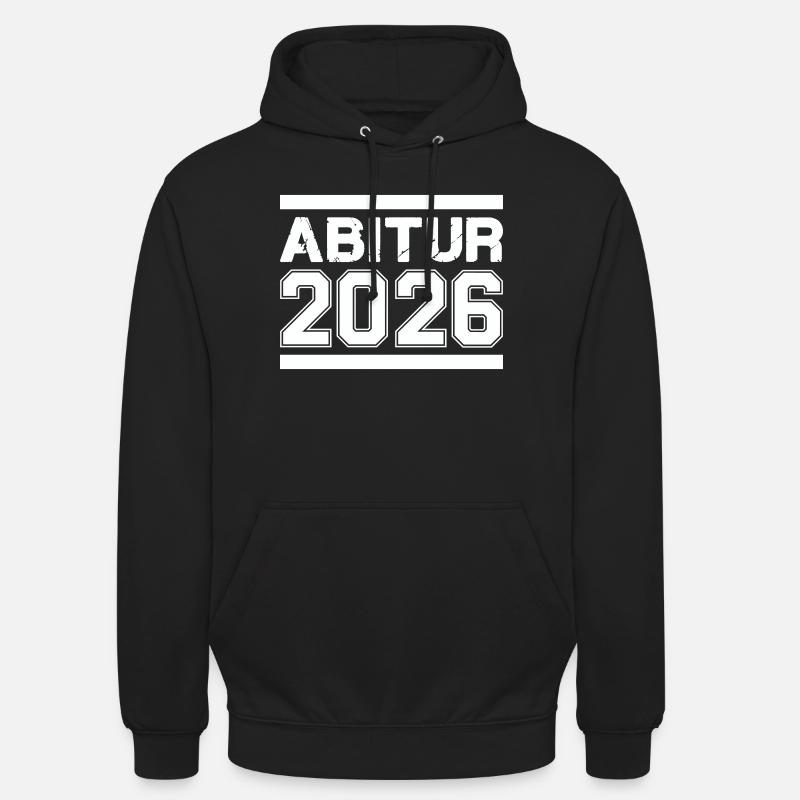 Abitur 2026 - Sweat-shirt à capuche unisexe - noir