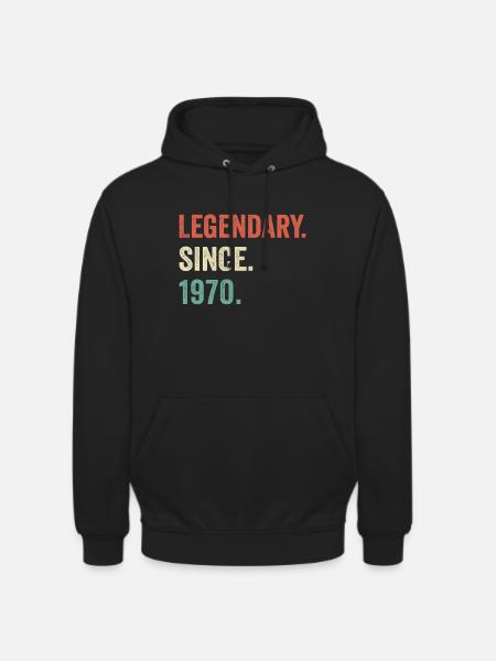 legendary since 1970 - Unisex Hoodie - black