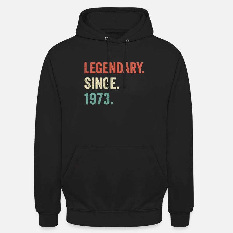 legendary since 1973 - Sweat-shirt à capuche unisexe - noir