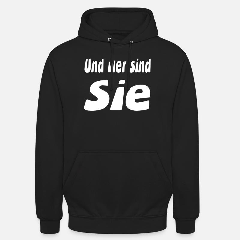 Sie - Unisex Hoodie - Schwarz