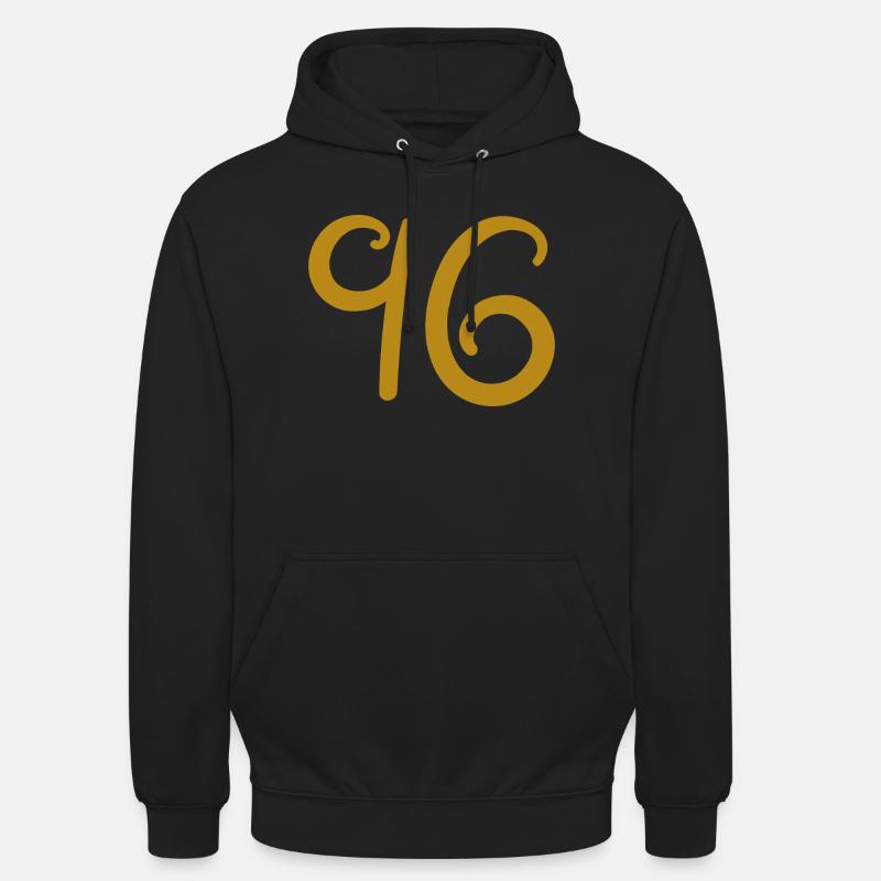 96 - Sweat-shirt à capuche unisexe - noir