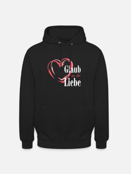 Believe in love - Unisex Hoodie - black