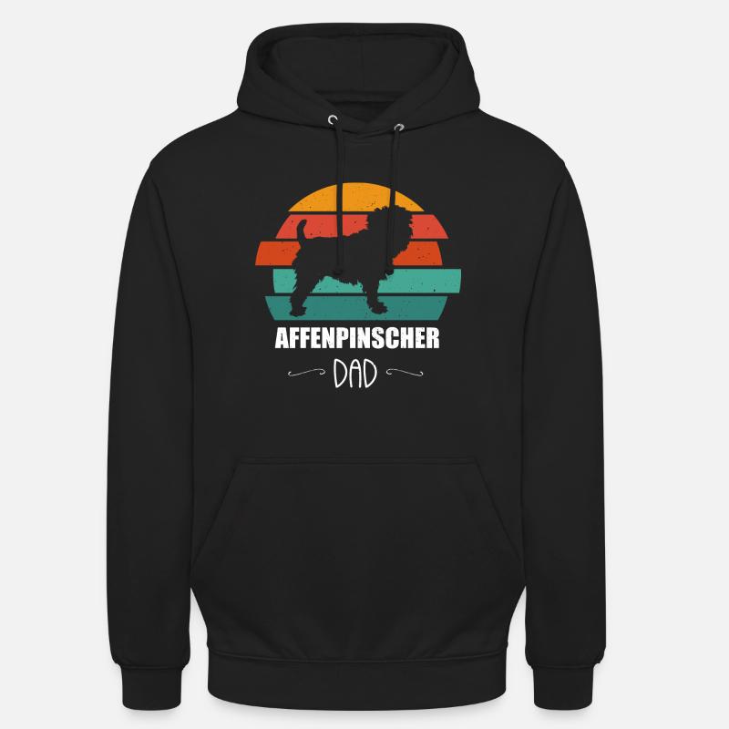 Chiens Affenpinscher - Sweat-shirt à capuche unisexe - noir