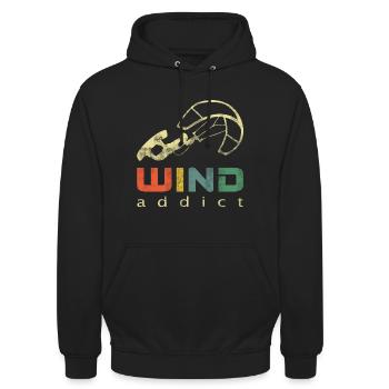 Kite Kiteboard Kitesurfer - Unisex Hoodie - Schwarz - Vorne - Alina (178cm) & Michal (187cm)