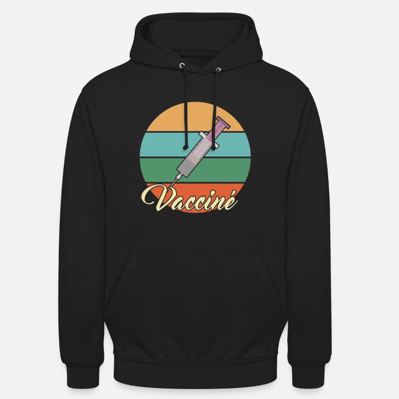 vacunada - Sudadera con capucha unisex - negro