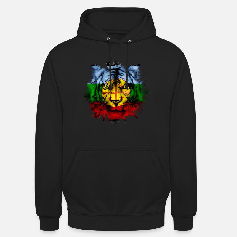 Mapuche - Sweat-shirt à capuche unisexe - noir