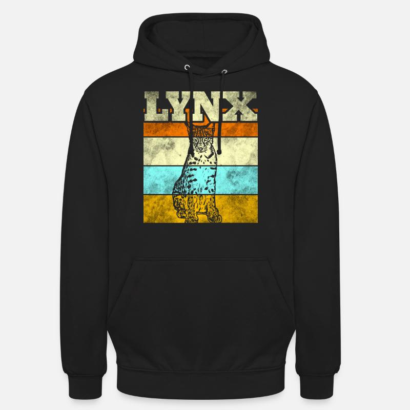 Luchs - Unisex Hoodie - Schwarz