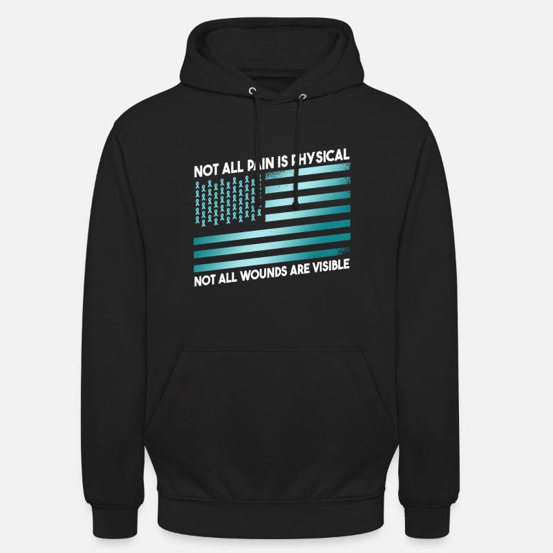 Guerrier du SSPT - Sweat-shirt à capuche unisexe - noir
