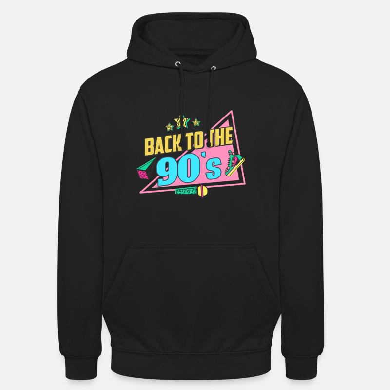 90s 90er - Unisex Hoodie - Schwarz