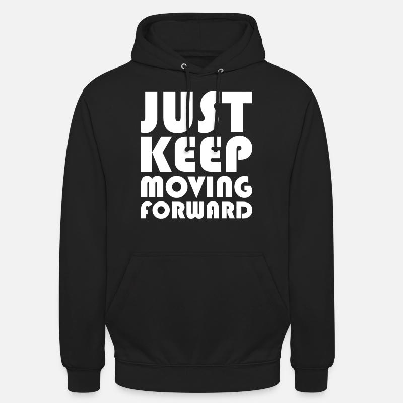 T-shirt Citation Motivation - Sweat-shirt à capuche unisexe - noir