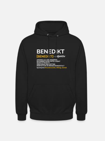 Benedikt - Unisex Hoodie - Schwarz
