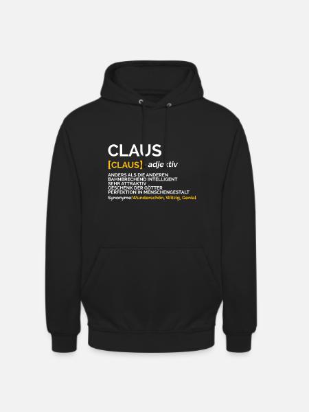 Claus - Unisex Hoodie - Schwarz