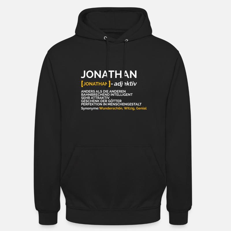 Jonathan - Unisex Hoodie - Schwarz